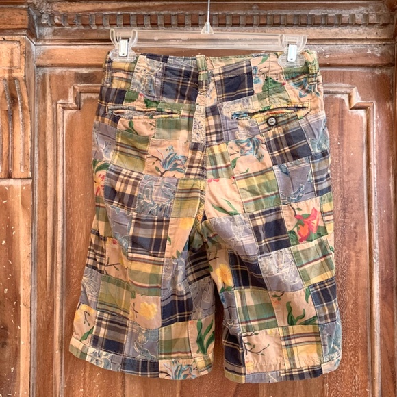 GAP Boys Hawaiian Patchwork Shorts Size 12 Slim - Picture 4 of 5